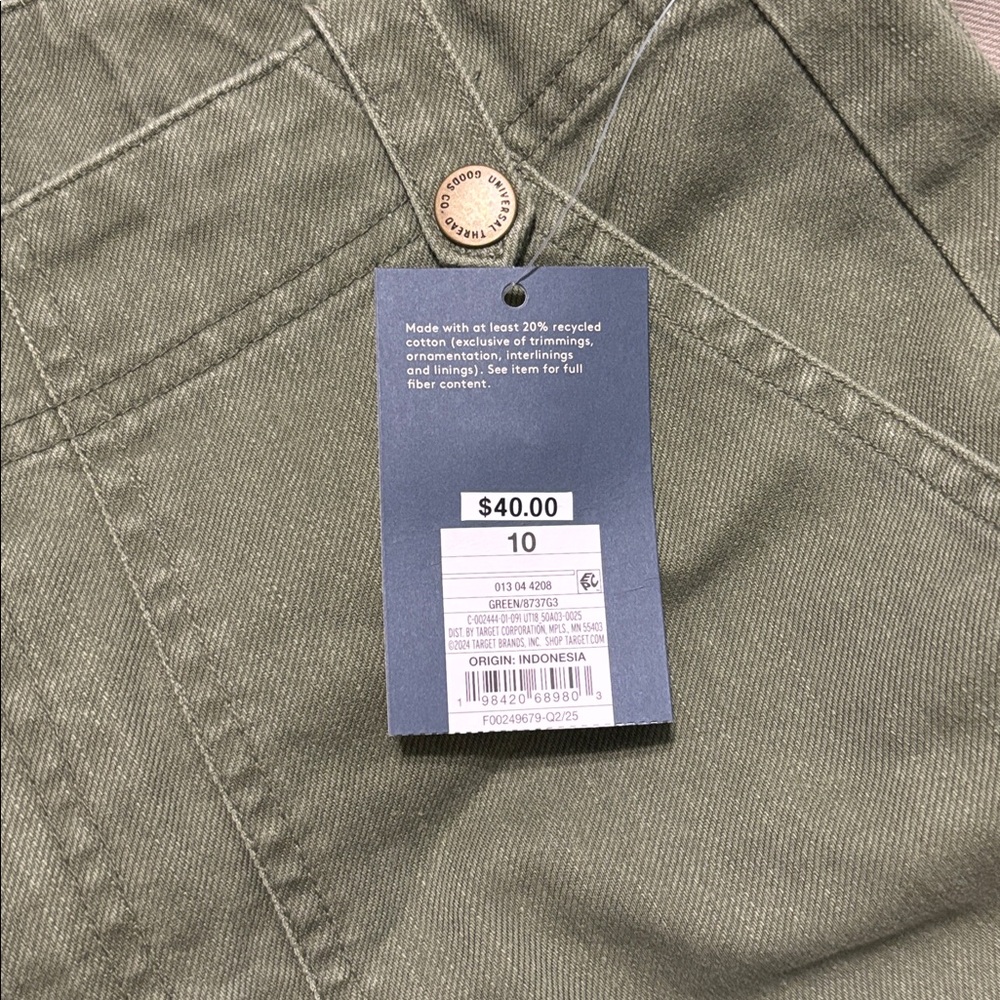 Mid-Rise Straight Leg Cargo Pants - Green - Picture 2 of 2